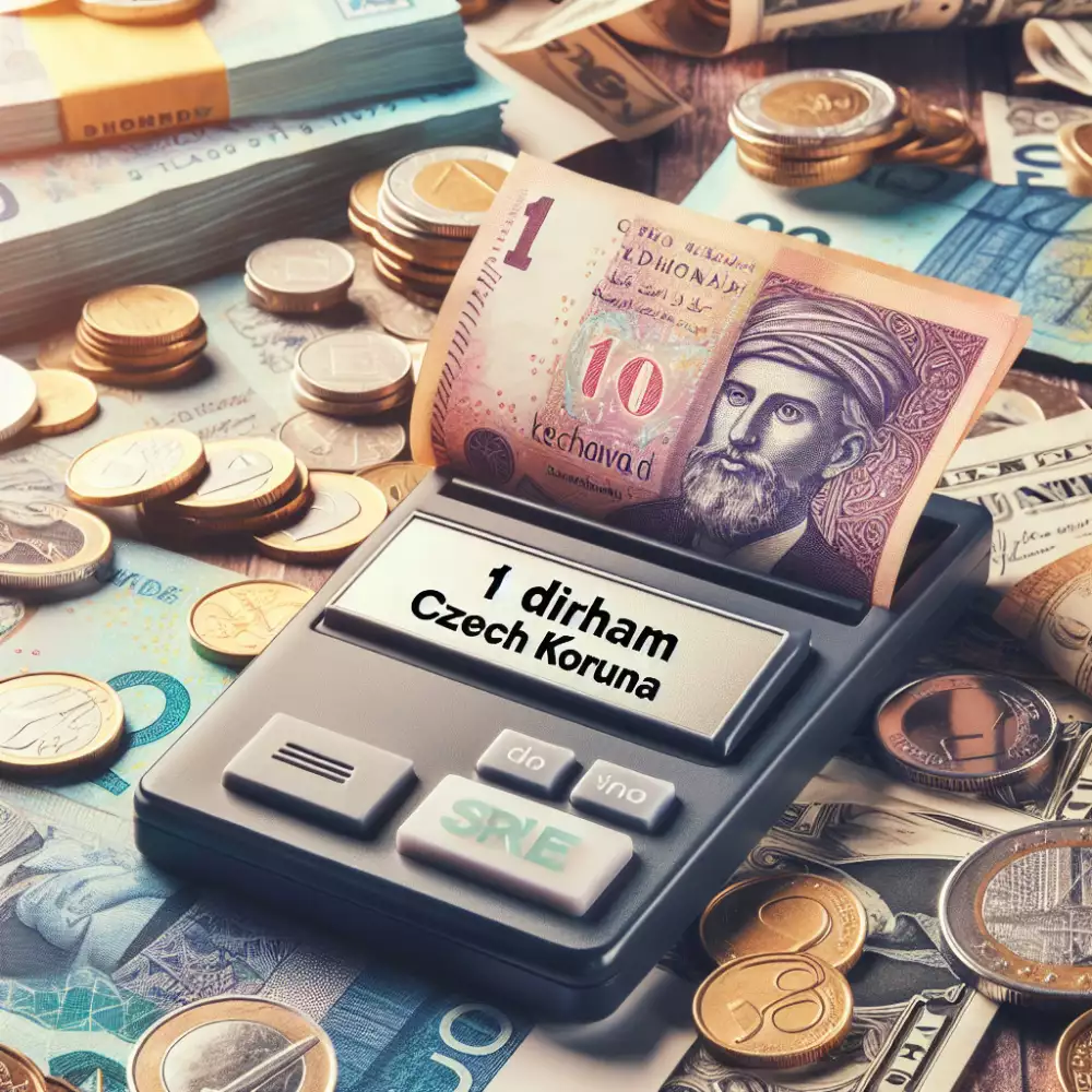 1 dirham to czk